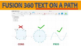 Fusion 360 Text on a Path new Feature [upl. by Harwell890]