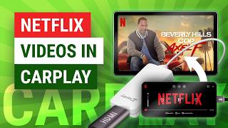 How To Watch Netflix Videos in CarPlay No Jailbreak No App  HDMI to CarPlay Adapter Update [upl. by Alatea]