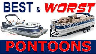 Best and Worst Pontoons After Inspecting 50 Pontoon Boats at the Greenville Boat Show [upl. by Oilla]