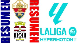 FC Cartagena vs Elche CF Resumen 00  La Liga 2  20242025 [upl. by Artcele]