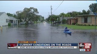 Some neighborhood streets impassable in flooding [upl. by Wende]