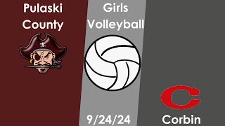 Corbin Lady Redhounds vs Pulaski County Lady Maroons  Ladys Volleyball [upl. by Eipper]