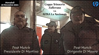 Presidente e dirigenti  Post partita Zafferana [upl. by Nyvets55]