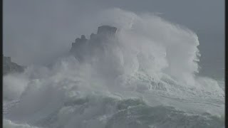 Storms wreck sea defences and livelihoods in Cornwall [upl. by Godfree]