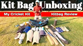 Cricket kit bag unboxing and review  whats inside my cricket kit bag kitbag cricket cricandfit [upl. by Zaccaria]