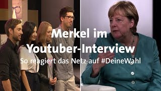 DeineWahl Reaktionen auf Merkels YoutubeInterview [upl. by Sanders539]