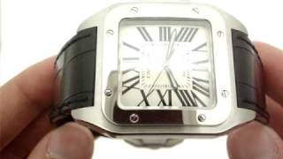 Cartier Santos 100 XL W20073X8 Swiss Automatic Mens Watch [upl. by Ivan]