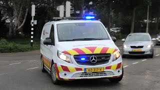 ProRail Incidentenbestrijding met spoed naar een ongeval op het spoor in Gorinchem [upl. by Fanni521]