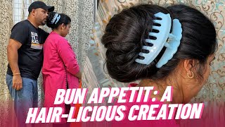 Owners Hair Magic A Giant Bun Masterpiece  Big Hair Bigger Love A Hair Bun Surprise  viral [upl. by Aretse]