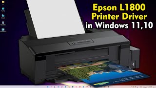 How to Install Epson L1800 Printer Driver in Windows 11 or Windows 10 [upl. by Fanechka]