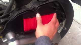 Honda Lead SCV  Air Filter change [upl. by Evette]