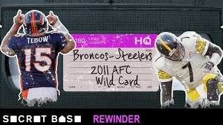 Tim Tebows playoff overtime miracle deserves a deep rewind  2011 AFC Wild Card Broncos vs Steelers [upl. by Lerud]