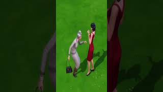 ♦ Mrs Crumplebottom Purse Hit ♦ Sims 1 vs Sims 2 vs Sims 4 shorts [upl. by Zarah975]