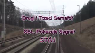 DRUGI I TRZECI SEMAFOR SBL SYGNAŁ STÓJ [upl. by Lehcsreh]