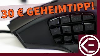 30 EURO  heftige GAMING MAUS mit 19 Tasten GEWINNSPIEL VORBEI GEHEIMTIPP [upl. by Newol]