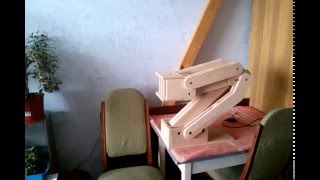 Wooden robot arm Part 1 [upl. by Eelac]