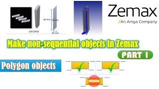 Make nonsquential objects in Zemax  opticstudio POB files Part 1 [upl. by Lashonde]