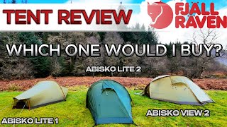 FJALLRAVEN TENT REVIEWS  ABISKO LITE 1  ABISKO LITE 2  ABISKO VIEW 2 [upl. by Russ]