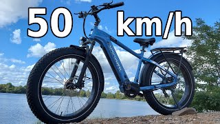 VERGESST die anderen E Bikes 50Kmh auf Knopfdruck Test des Mokwheel Basalt Trekking FATBIKE [upl. by Juxon731]