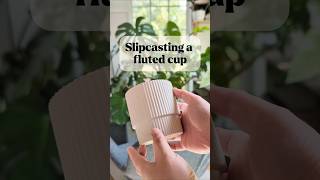 Slipcasting a fluted cup pottery handmade ceramics [upl. by Schenck]