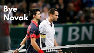 This Player TOYED Prime Djokovic Playing Serve amp Volley Crazy Tennis [upl. by Boyse]