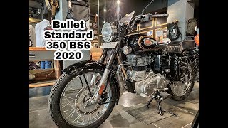 2020 BS6 Royal Enfield Bullet Standard 350 Walk aroundPrice [upl. by Ayekehs]