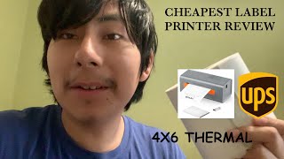 Cheapest Thermal Label Printer On Amazon Vevor 4x6 Thermal Printer Unboxing and Setup [upl. by Holmun777]