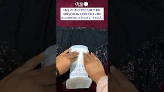 How to Use a Sanitary Pad Correctly During Periods shorts periods menstruation pads [upl. by Prager]