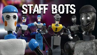 CUSTOM STAFF BOT FIGURINES 🖐🤖  FNAF Security Breach Showcase [upl. by Deloria]