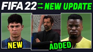 FIFA 22 NEWS  TITLE UPDATE 1 ON CONSOLE amp NEW CAREER MODE SQUADS  Real Faces Gameplay amp More [upl. by Creedon]