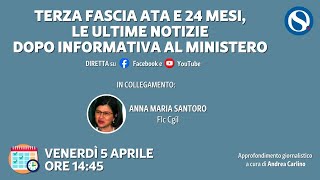 Terza fascia ATA e 24 mesi le ultime notizie dopo informativa al Ministero [upl. by Friedlander190]