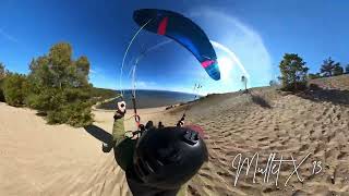 Moustache 15m vs MulletX 13m  Dunes Speedsoaring  Flare Moustache  Flow Paragliders Mullet X [upl. by Aisaim]