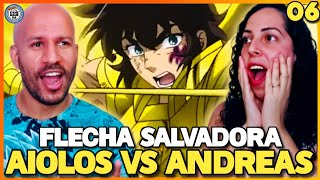 AIOLOS VS ANDREAS OS CAVALEIROS DO ZODÍACO SOUL OF GOLD EP 6 [upl. by Eugenius]