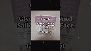 Glamveda Glycolic Acid And Salicylic Acid Face Wash A Pack Of 3skincare glamveda meeshofinds [upl. by Aisanat285]