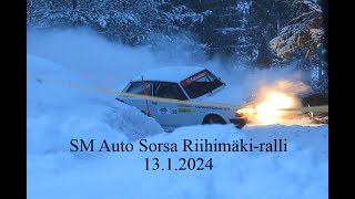 SM Auto Sorsa Riihimäkiralli 1312024  crash and action [upl. by Golanka]