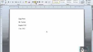 How to set up your paper in MLA format using Microsoft Word 2010 [upl. by Annadiane]