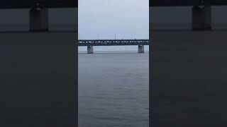 View over Öresund bridge bridge shorts [upl. by Atiuqrahs948]