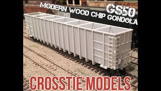 CrossTie Models Norfolk Southern Wood Chip Gondola [upl. by Edgell]