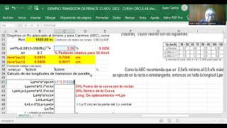 VIDEO 2 TRACCIĂ“N DEL PERALTE EN CURVA CIRCULAR 25 nov 2023 [upl. by Oinota770]