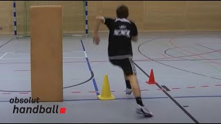 1 on 1 handball offense technique training [upl. by Ialokin734]