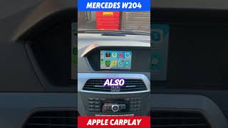 Mercedes C Class W204  Wireless Apple CarPlay  Android Auto  Screen Mirroring  OEM screen w204 [upl. by Lrad832]