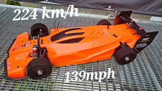 First Run Arrma Limitless V2 224 kmh 139mph CNHL [upl. by Orlantha342]