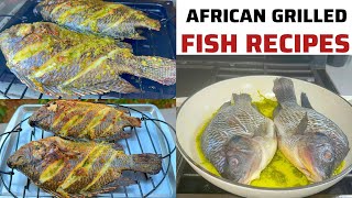 Africa grilled fish recipesEasy Ghanaian lunch recipe [upl. by Eehsar]