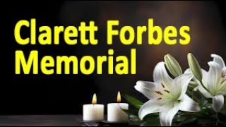 Clarett Forbes Memorial June 29 2024 1000am [upl. by Dnalor]