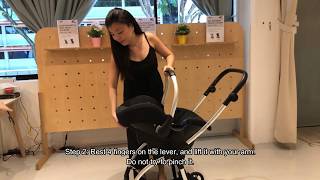 Hauck Comfort Fix Infant Car Seat Tutorial  How To Detach from Hauck Stroller [upl. by Pelmas314]