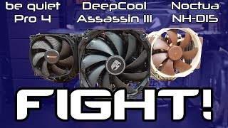 A New Challenger DeepCool Assassin III vs Noctua vs be quiet [upl. by Siednarb880]