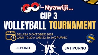 🔴 LIVE STREAMING VOLLEYBALL TURNAMEN GO NYAWIJI CUP 3 2024 DSN BLIMBING JEPORO VS JATIPURNO [upl. by Darrow]