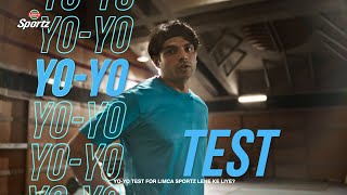 Neeraj Chopra takes Yo–Yo Test for Limca Sportz  ICC Men’s Cricket World Cup 2023 [upl. by Tol]