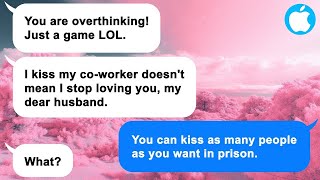 Apple My promiscuous wife hid our relationship to kiss her coworker a Truth or Dare game [upl. by Aliam174]