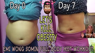 I tried EMI WONGS full body fat burn HIIT workout for 7 days Results  Ayu [upl. by Gibbons]